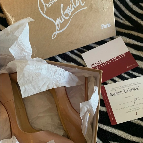Christian Louboutin (Red Bottoms) So Kate 120 Patent Nude Size 40 - Picture 9 of 9